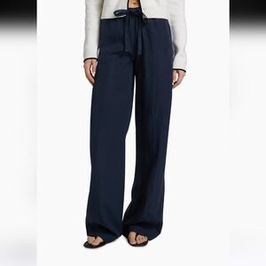 VINCE UTILITY HIGH RISE DRAWSTRING PANTS NAVY SZ SMALL